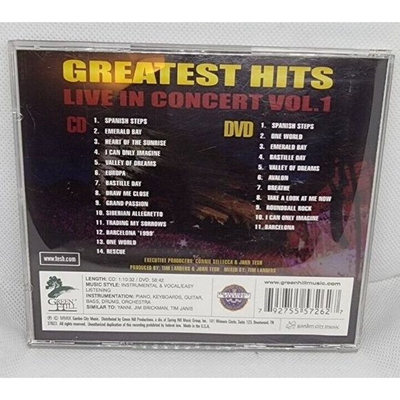 The John Tesh Greatest Hits Live In Concert Vol 1 CD/DVD Collection No Scratches - Picture 3 of 7